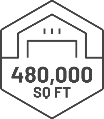 480,000 sq. ft. of manufacturing and assembly space Icon