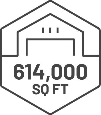 480,000 sq. ft. of manufacturing and assembly space Icon