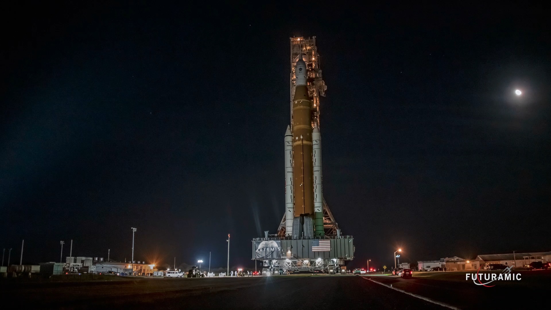 Featured image for “NASA Rolls out the SLS Rocket for it’s Inaugural Launch”
