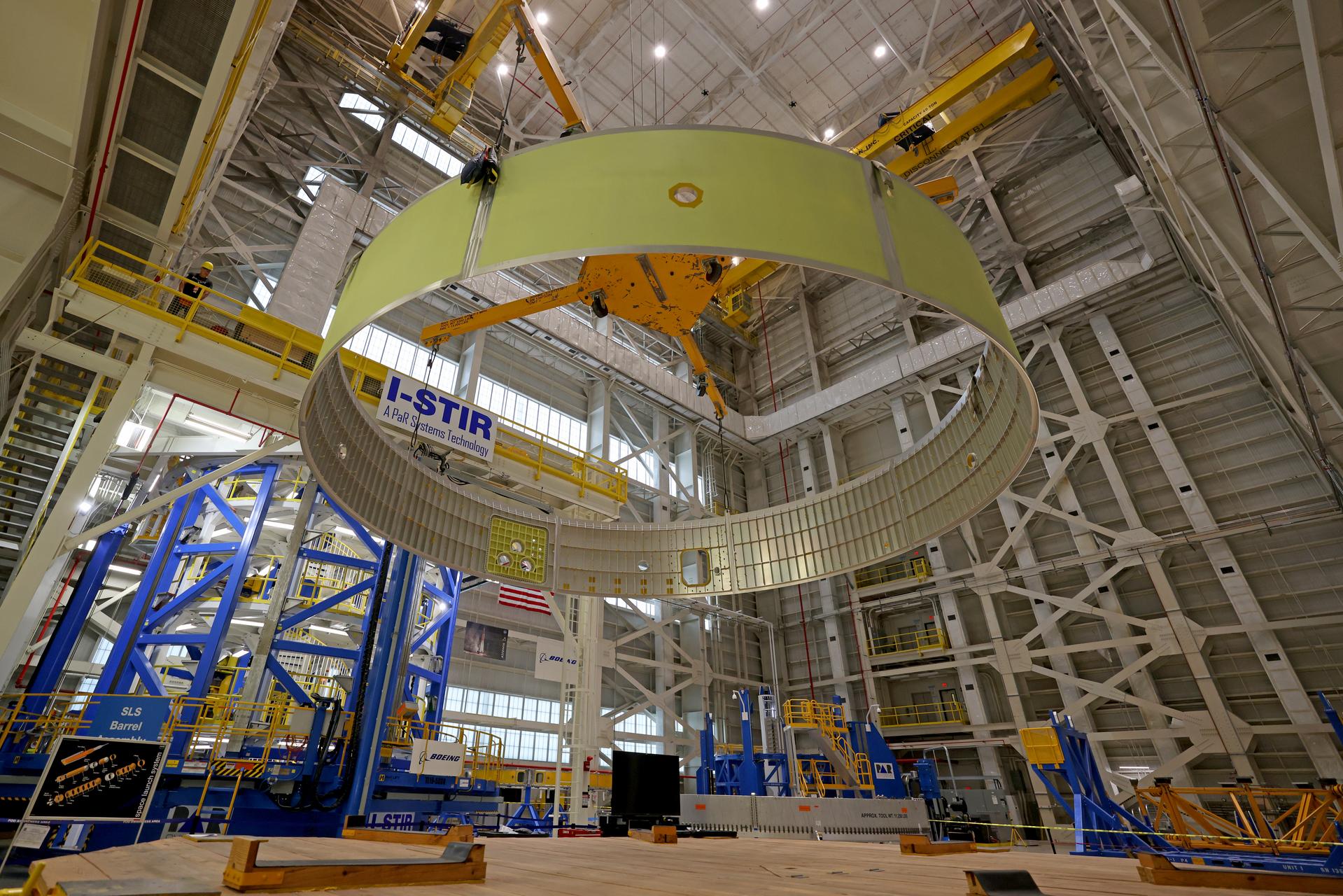 Featured image for “NASA, Boeing Complete Barrel Sections for Future SLS EUS Structural Test Article”