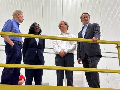 U.S. Senator Gary Peters and NASA Administrator Bill Nelson, accompanied by Lakiesha Hawkins, Assistant Deputy Associate Administrator of the Moon to Mars Program Office, recently visited Futuramic in Detroit.