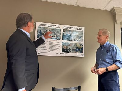 Futuramic Vice President John Couch with Senator Peters and NASA Administrator Bill Nelson.