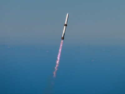 New Glenn at liftoff during the NG-2 mission. (November 13, 2025)